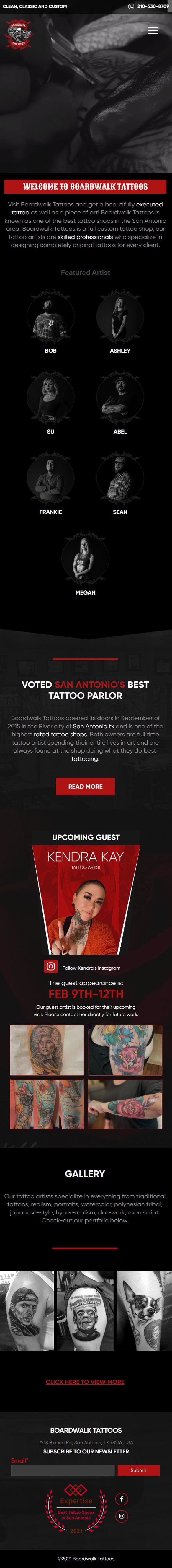 Boardwalk Tattoos mobile