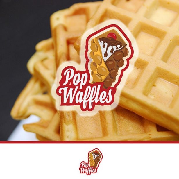 popwaffles logo d