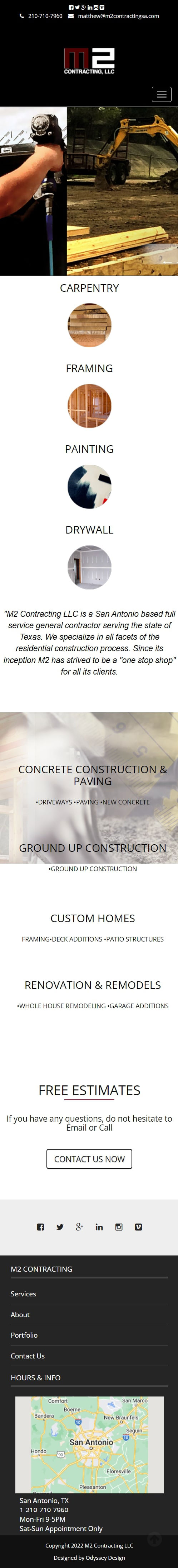 M2 Contracting LLC mobile
