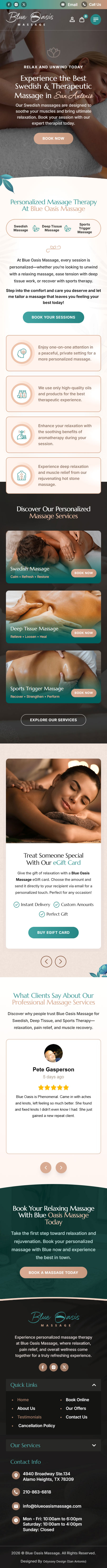 Blue Oasis Massage Mobile